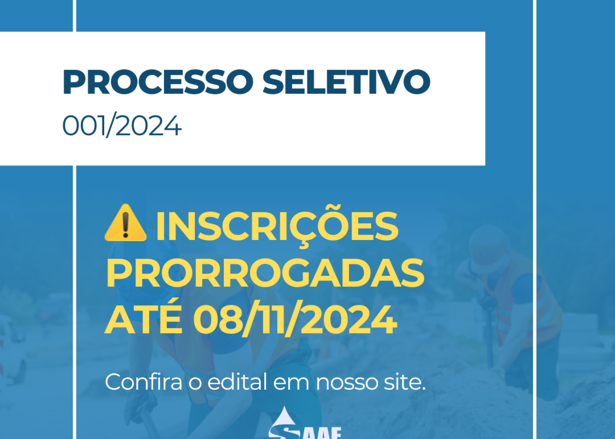 INSCRIÇÕES PRORROGADAS - PROCESSO SELETIVO SIMPLIFICADO 001/2024